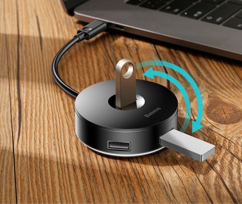 BASEUS Round Box USB-C to USB 3.0 and 2xUSB 2.0