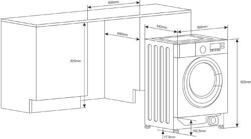 Amica AWBI6122LCB