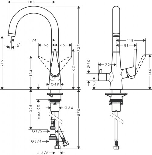 Hansgrohe Talis M51 72811000