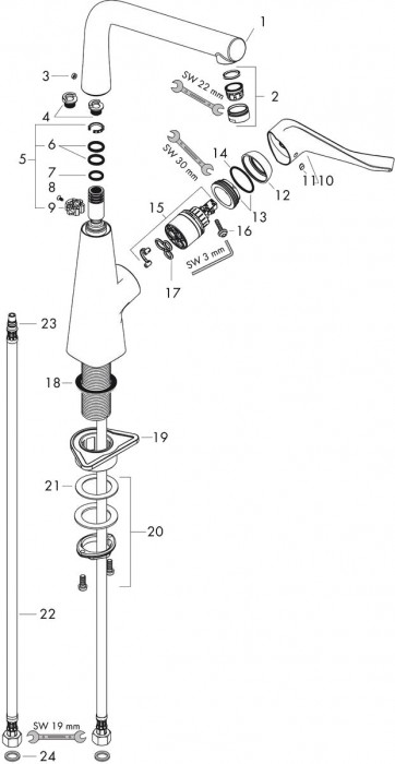 Hansgrohe Metris M71 14782000