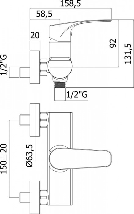 Paffoni Lime LM 168CR