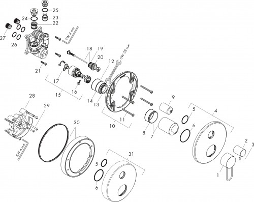 Axor Uno 38428000