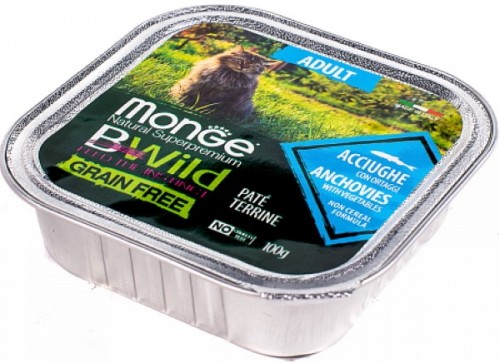 Monge Bwild Grain Free Pate Acciughe 0.1 kg