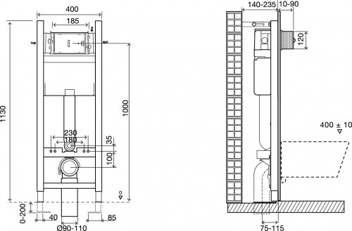 Geberit Duofix 458.103.00.1 WC