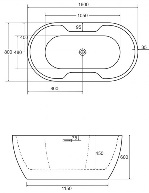 Besco Navia 160x80 WAS-160-N