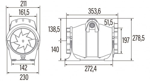 Cata DUCT IN-LINE 200/910