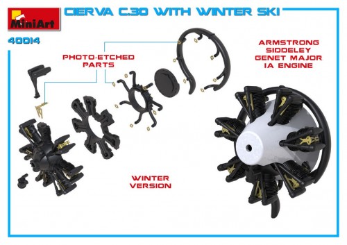 MiniArt Cierva C.30 with Winter Ski (1:35)