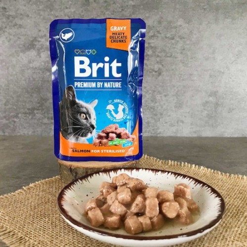 Brit Premium Pouch Sterilised Salmon 100 g