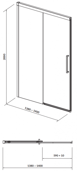 Cersanit Crea 140x200 S159-008