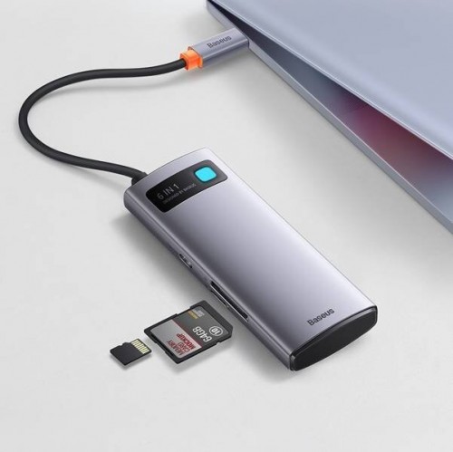 BASEUS Metal Gleam Multifunctional 6-in-1 USB-C to 3xUSB-A/U