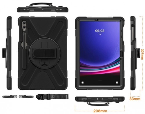 Becover Heavy Duty Case for Galaxy Tab S9 Plus
