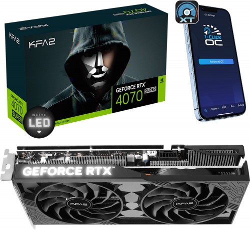 KFA2 GeForce RTX 4070 SUPER 1-Click OC 2X