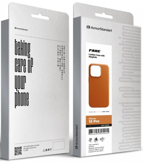 ArmorStandart Fake Leather Case for iPhone 15 Pro