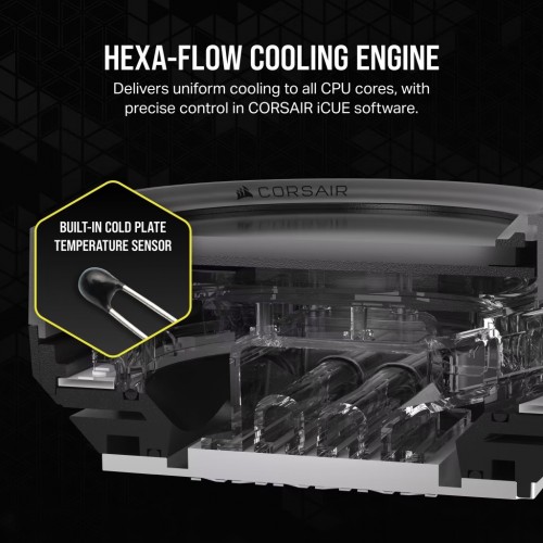 Corsair iCUE XC7 RGB ELITE LCD CPU Water Block Gray