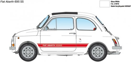 ITALERI FIAT Abarth 695SS/Assetto Corsa (1:12)