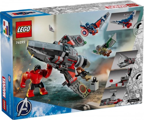 Lego Captain America vs Red Hulk Battle 76292