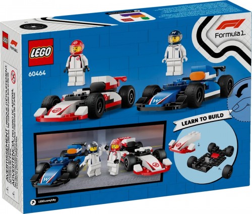 Lego F1 Williams Racing and Haas F1 Race Cars 60464