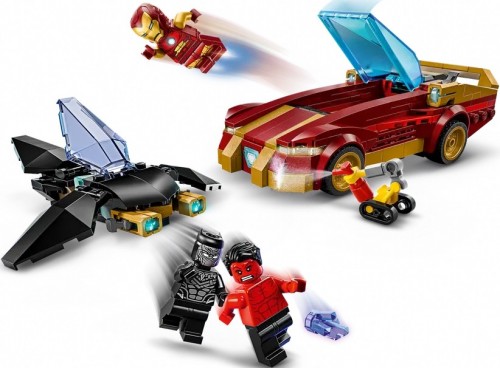 Lego Iron Man Car and Black Panther vs Red Hulk 76310