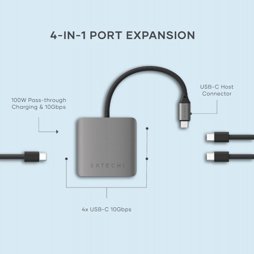 Satechi 4-Port USB-C Hub with PD