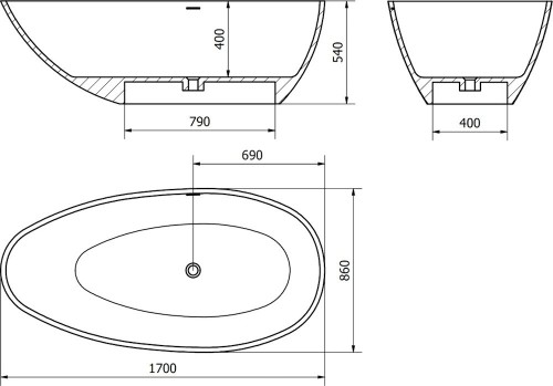 Mexen Milano 170x86 57301708510