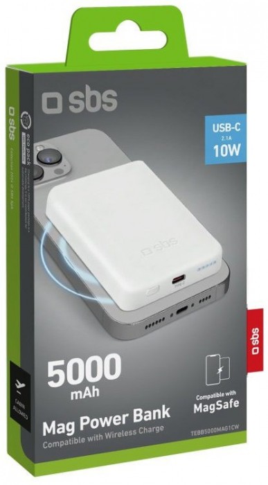 SBS Wireless Magnetic Power Bank 5000