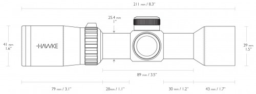 Hawke XB1 1.5-5x32 SR