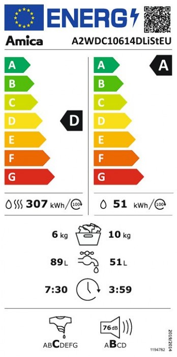 Amica A2WDC10614DLiStEU