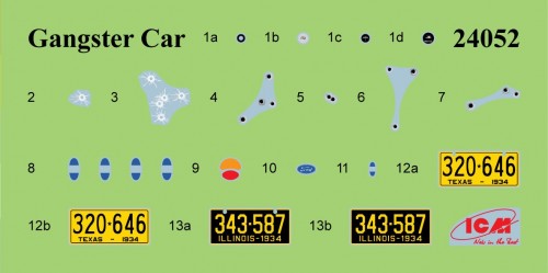 ICM Ford A Gangster Car (1:24)