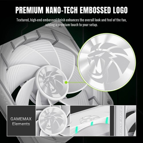 Gamemax Tornado T12 ARGB-R White
