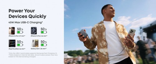 ANKER Nano Power Bank 45W 10000 USB-C Cable