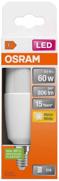 Osram LED Star Classic Stick 8.5W 2700K E14