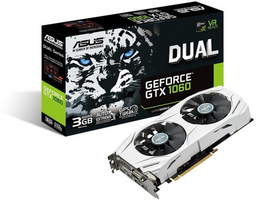 Asus GeForce GTX 1060 DUAL-GTX1060-3G