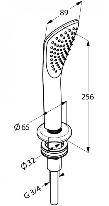 Чертеж с размерами Kludi Fizz 670510500