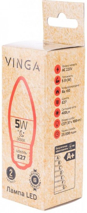 Vinga C37 5W 3000K E27