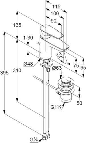 Kludi Pure&Solid 343820575