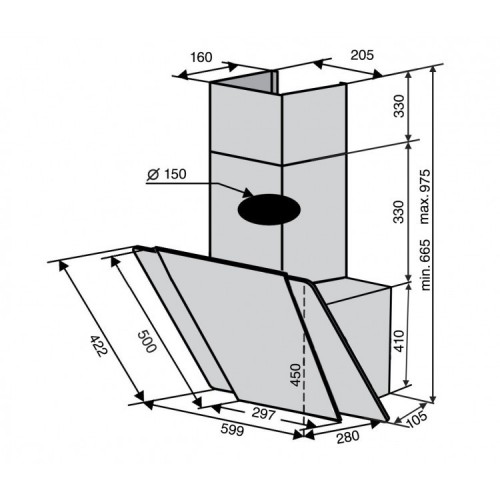 VENTOLUX Torino 60 BK 1000 TRC IT SD