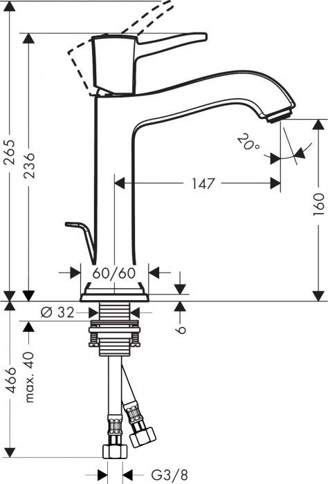 Hansgrohe Metropol Classic 31302