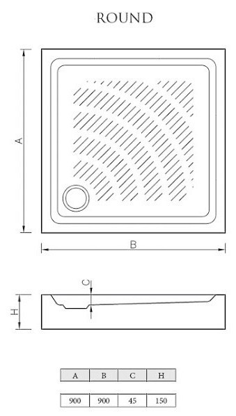 Koller Pool Round 90x90