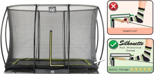 Exit Silhouette Ground 7x10ft Safety Net