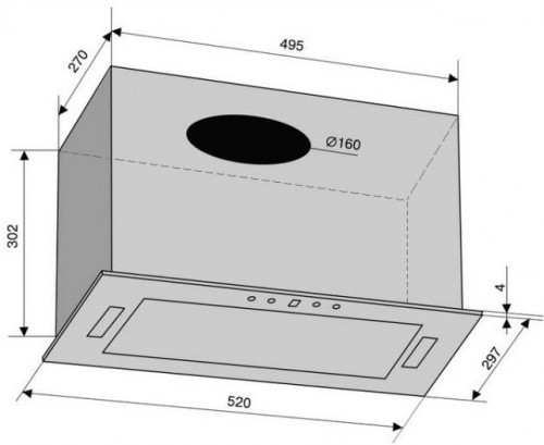 VENTOLUX Punto 60 BG 900 TRC черный