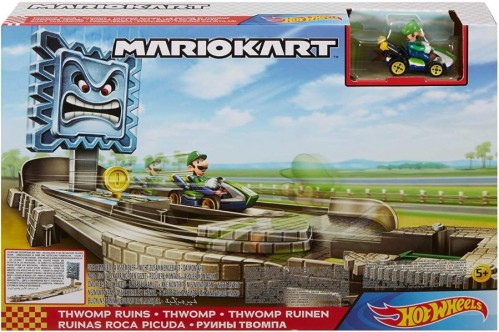 Hot Wheels Mario Kart Thwomp Ruins Track Set