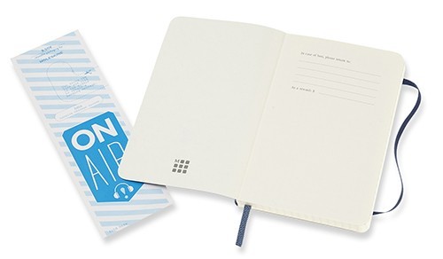 Moleskine Squared Notebook Pocket Soft Sapphire