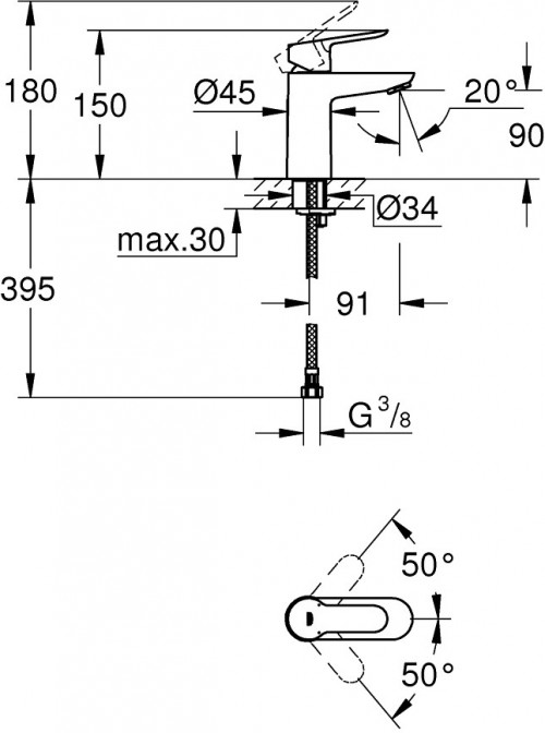 Grohe BauEdge 123208S