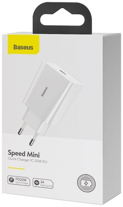 Упаковка BASEUS Speed Mini Quick Charger 1C 20W