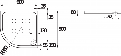 Jika Deep 90x90 H2138220000001