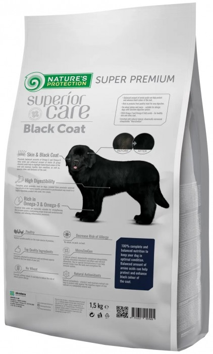 Natures Protection Black Coat Adult All Breeds 1.5 kg