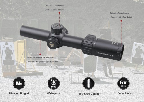 Vector Optics Taurus 1-6x24 SFP BDC