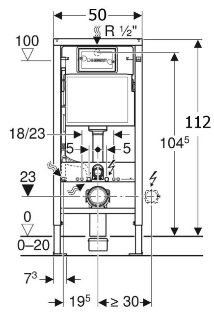 Geberit Duofix Pro 20 118.315.21.2