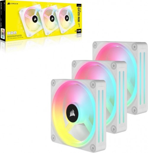 Corsair iCUE LINK QX120 RGB White Triple Pack