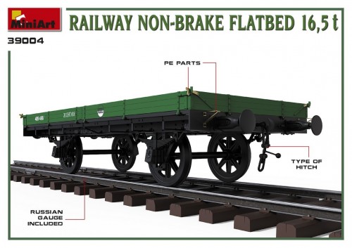 MiniArt Railway Non-Brake Flatbed 16.5 T (1:35)